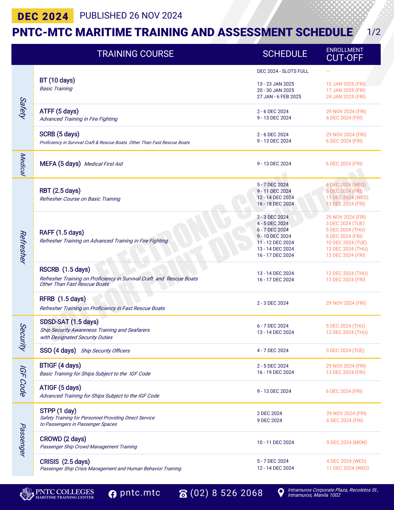 2024 PNTC-MTC DEC-JAN Schedule